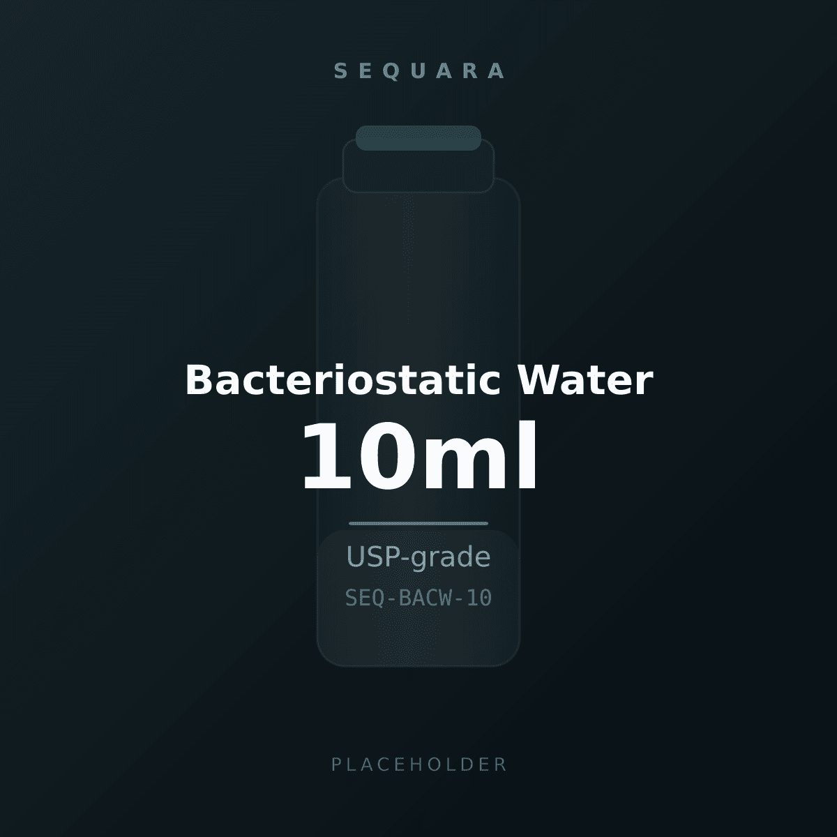 Bacteriostatic Water vial label