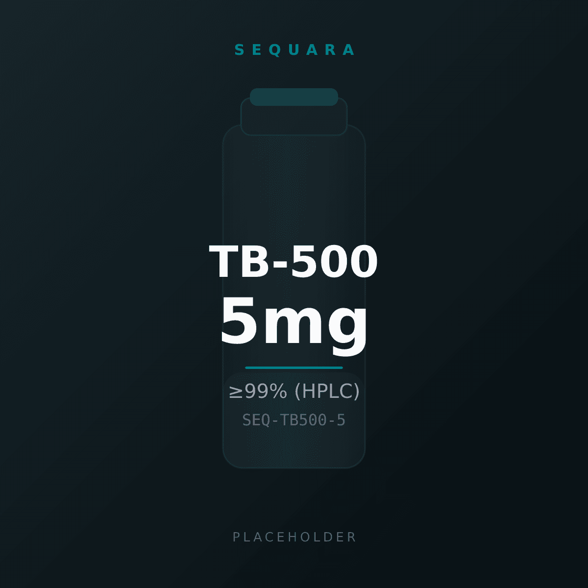 TB-500 vial label